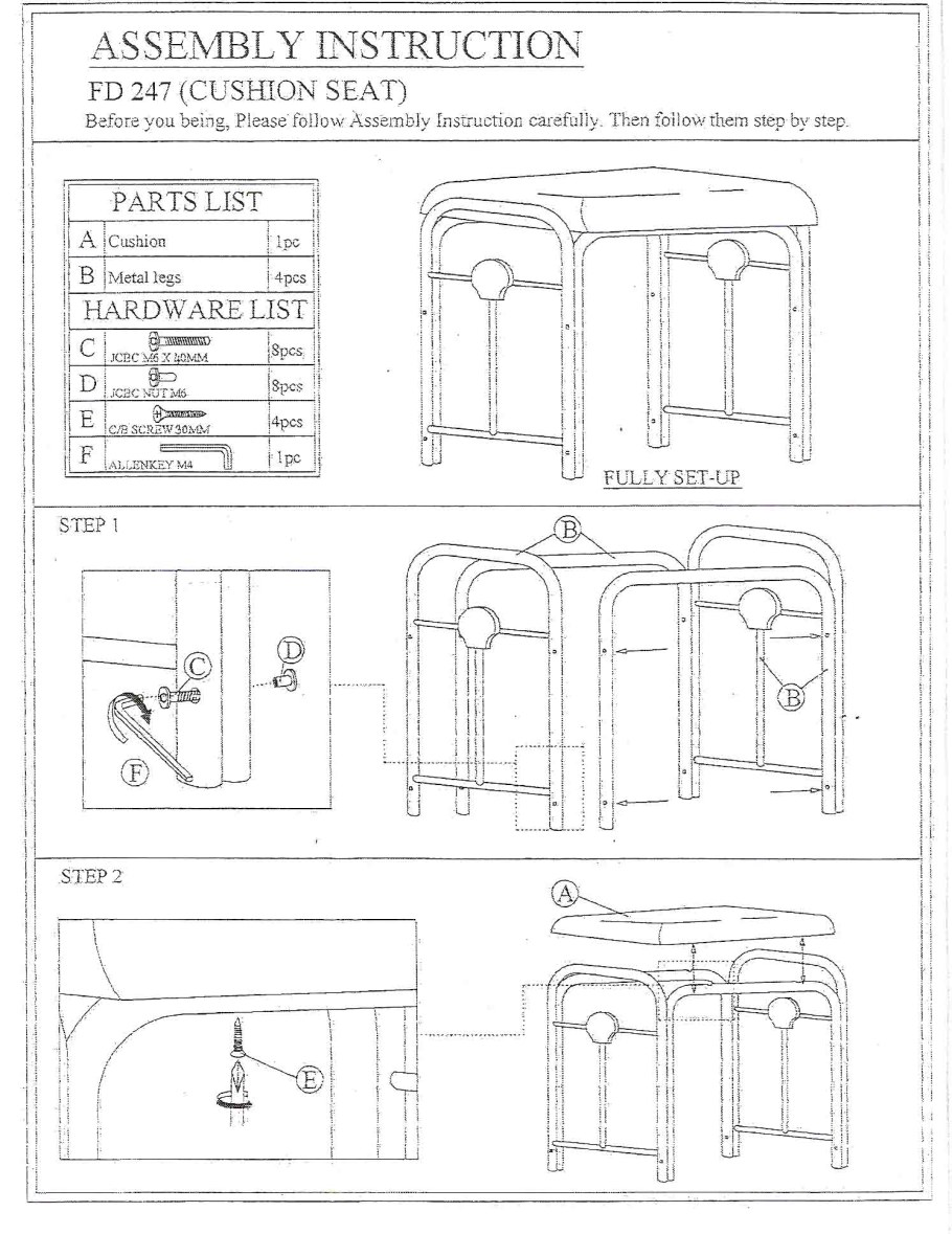 Туалетный стол 3 Грация схема сборки