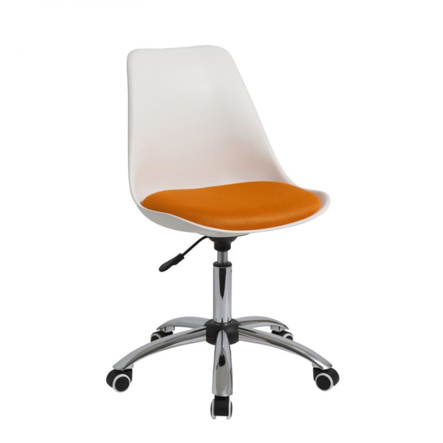 Easy Chair кресло bndtechair-212 PTW пласт.бел, ткань оранж 001tw 480761
