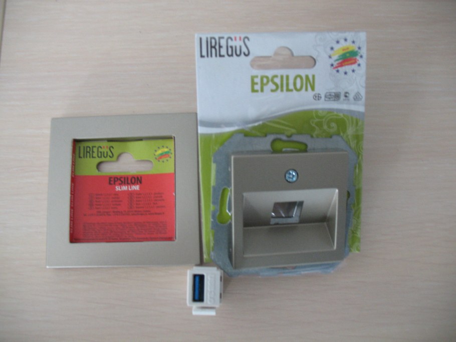 Розетки Эпсилон шампань USB