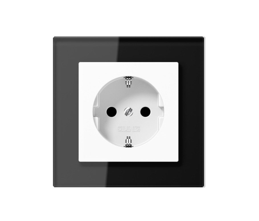 Розетка Jung a1520sw чёрная