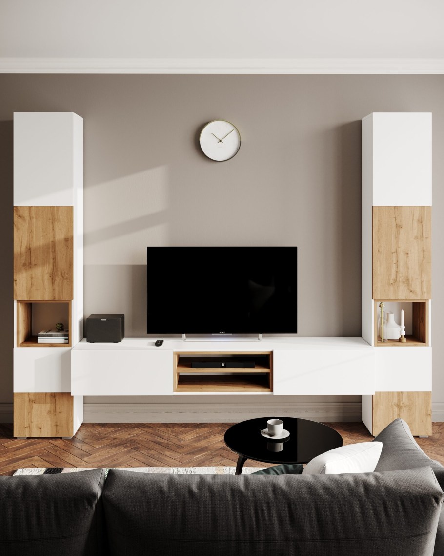 Стенка Милан белая