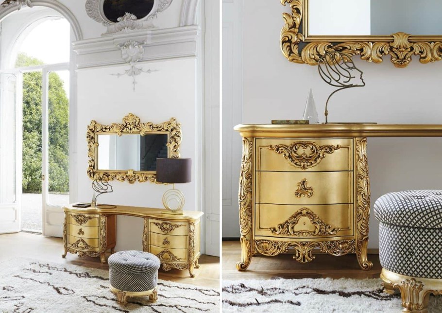 Золотистая мебель