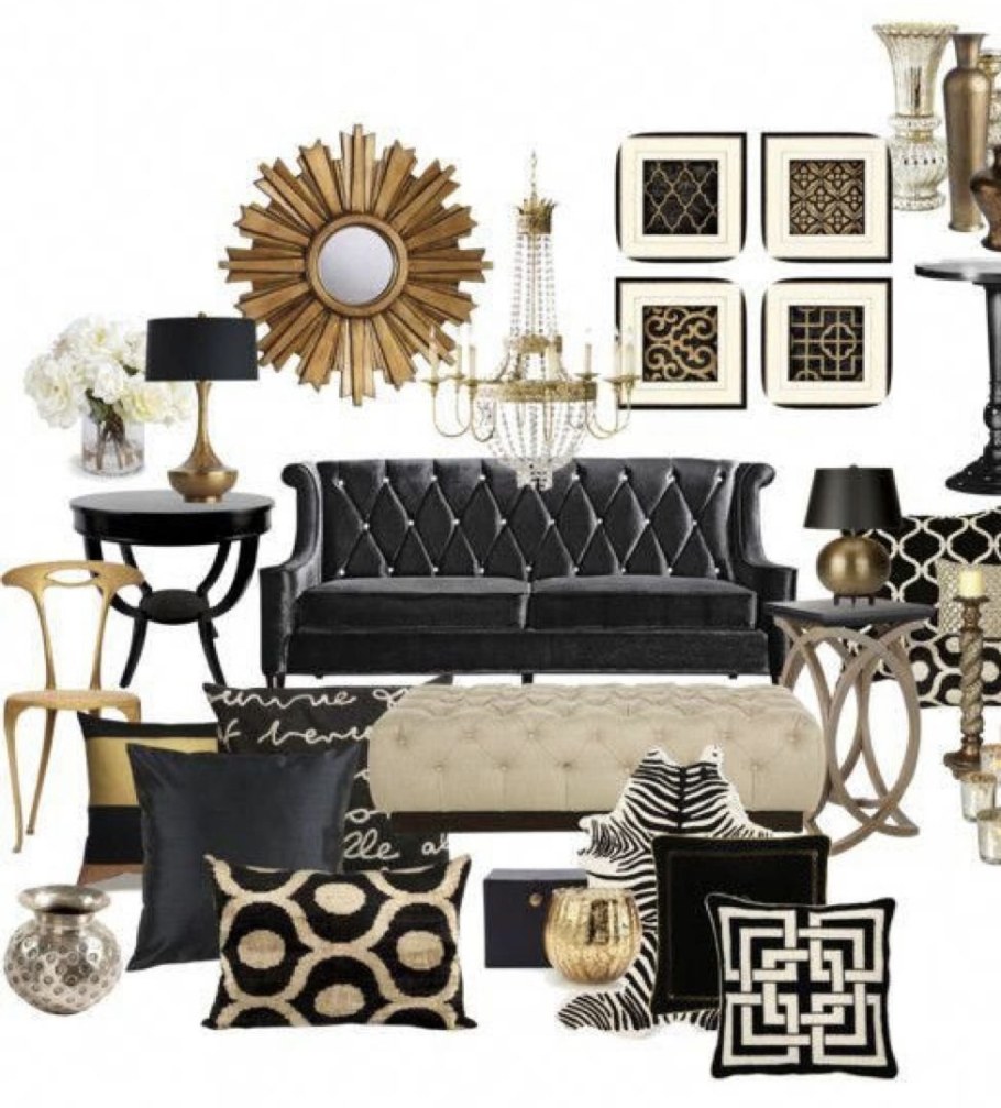 Мудборд ар деко стиль