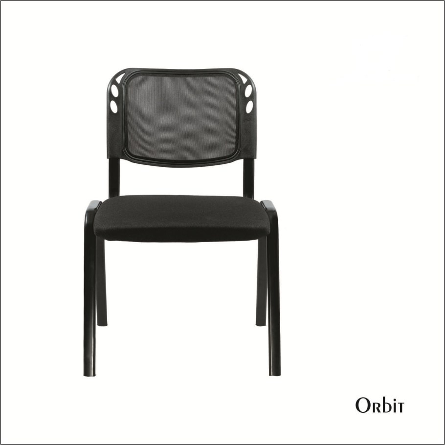 Стул изо экокожа черный