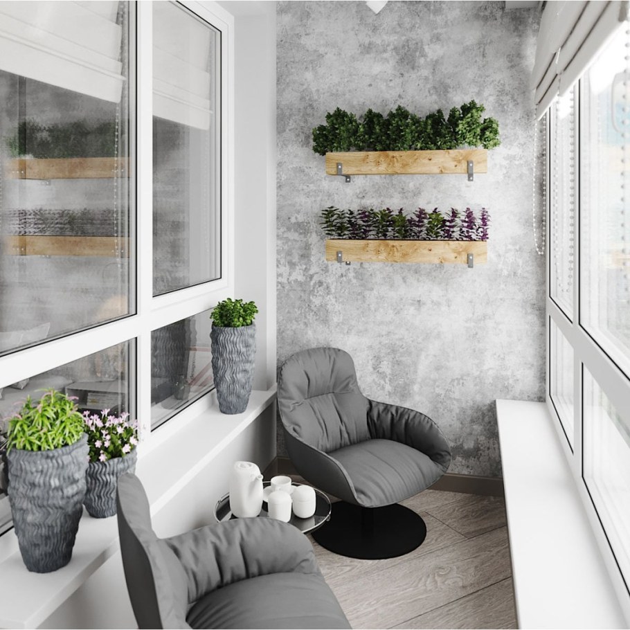 Интерьер лоджии