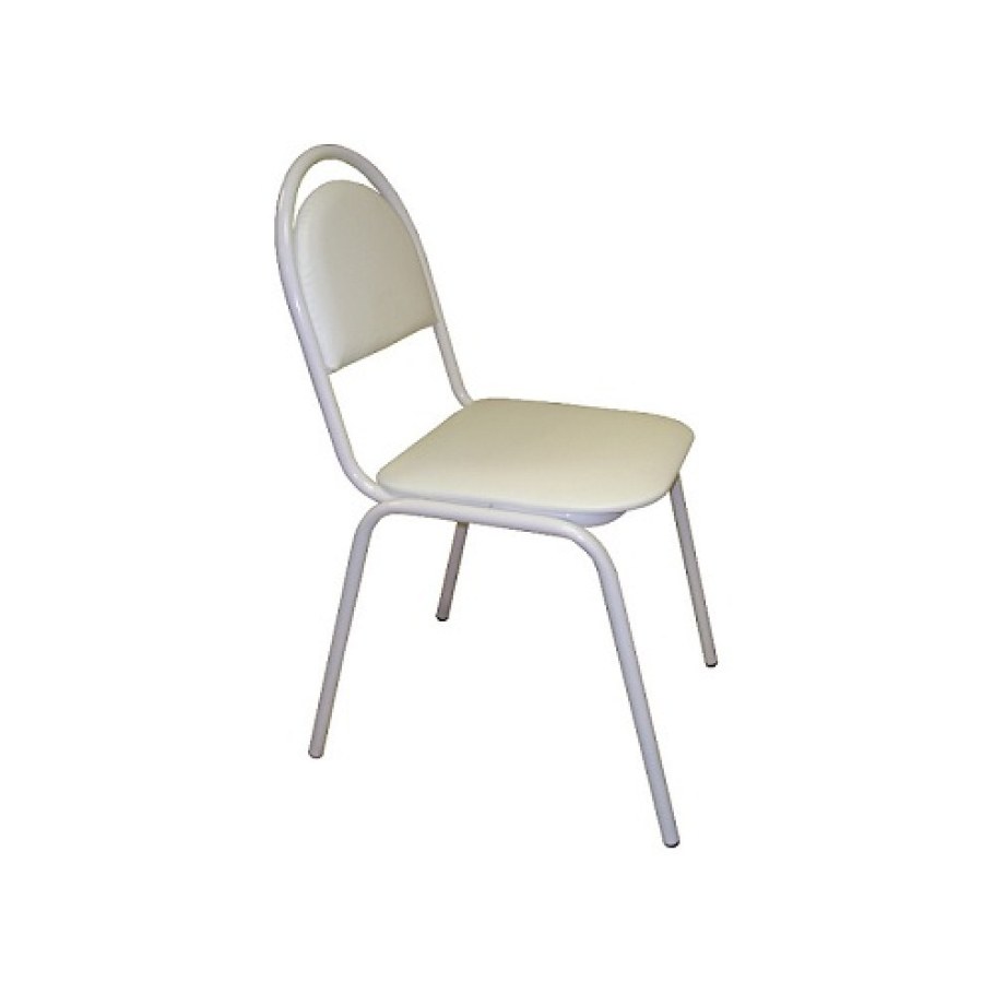 Стул для посетителей "Серна" белый мрамор