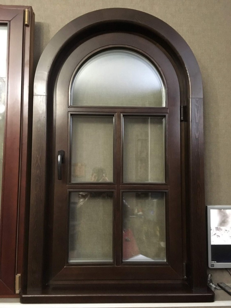 Арочные деревянные окна