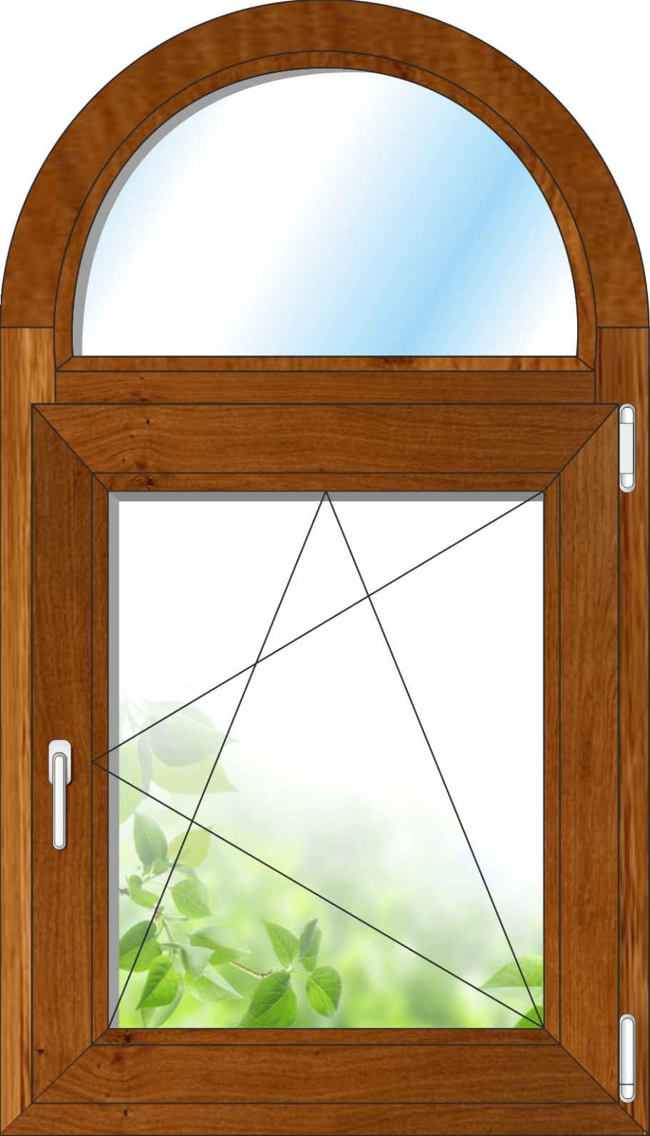 Арочные окна пластиковые