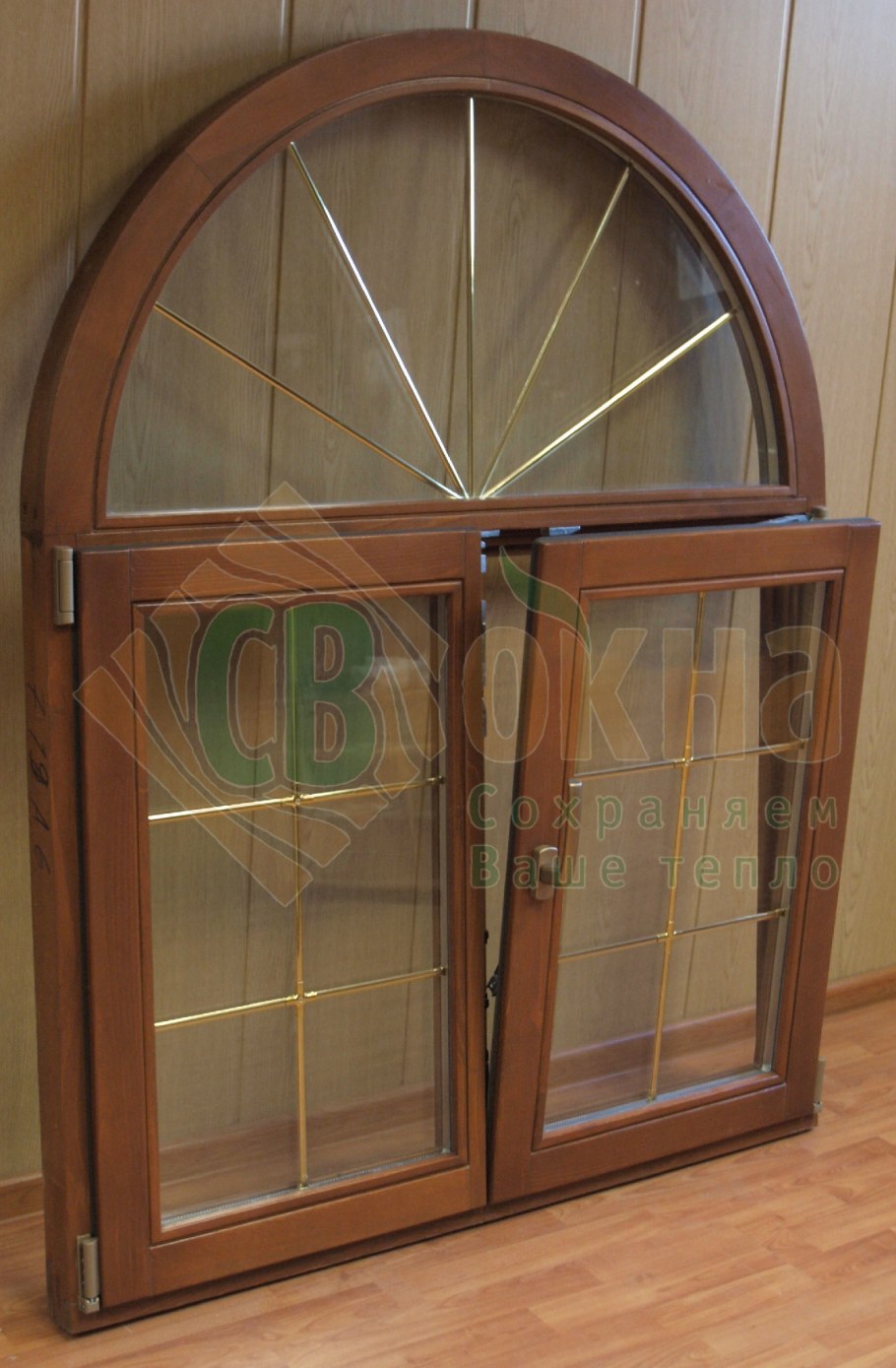 Арочные деревянные окна