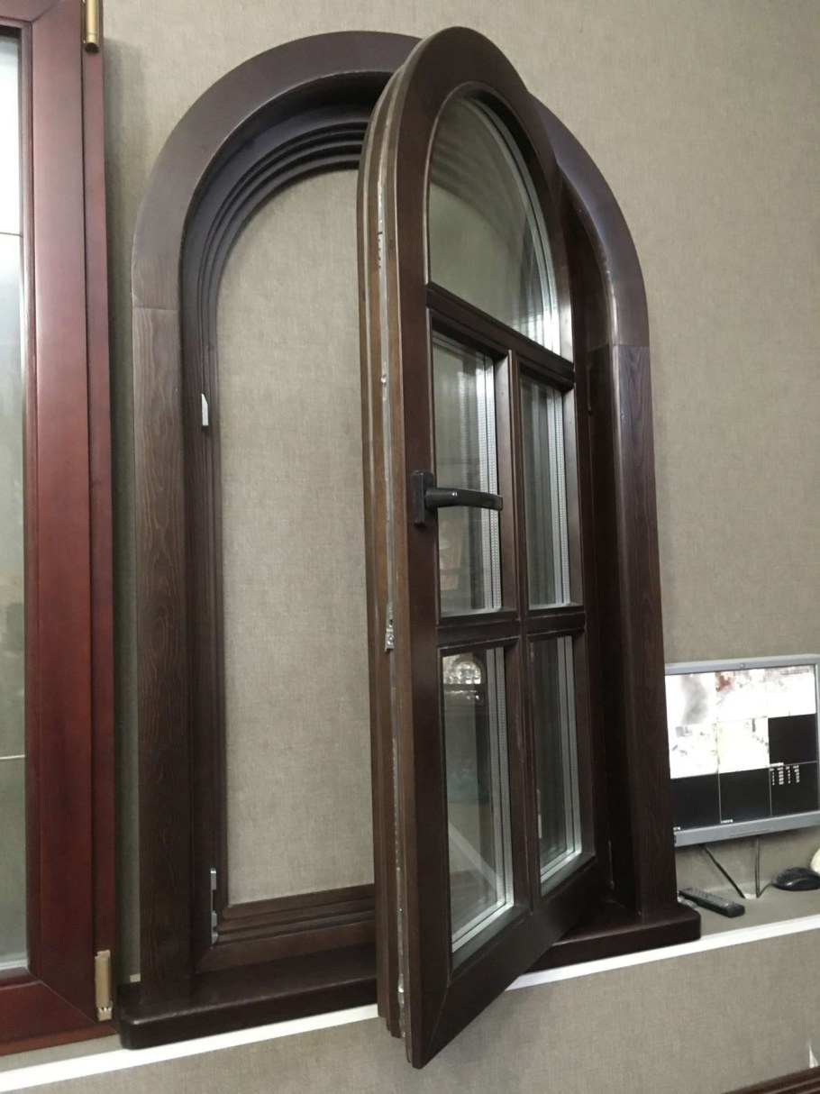 Арочные деревянные окна