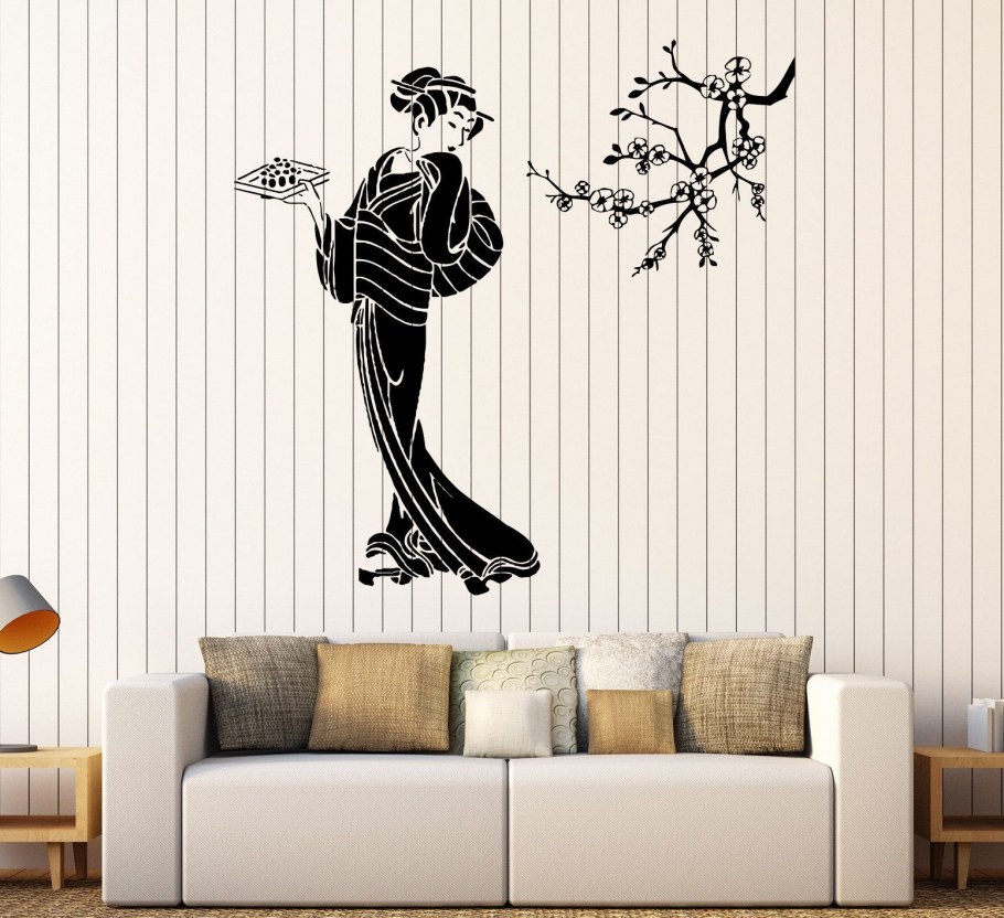 Обои с гейшами для стен
