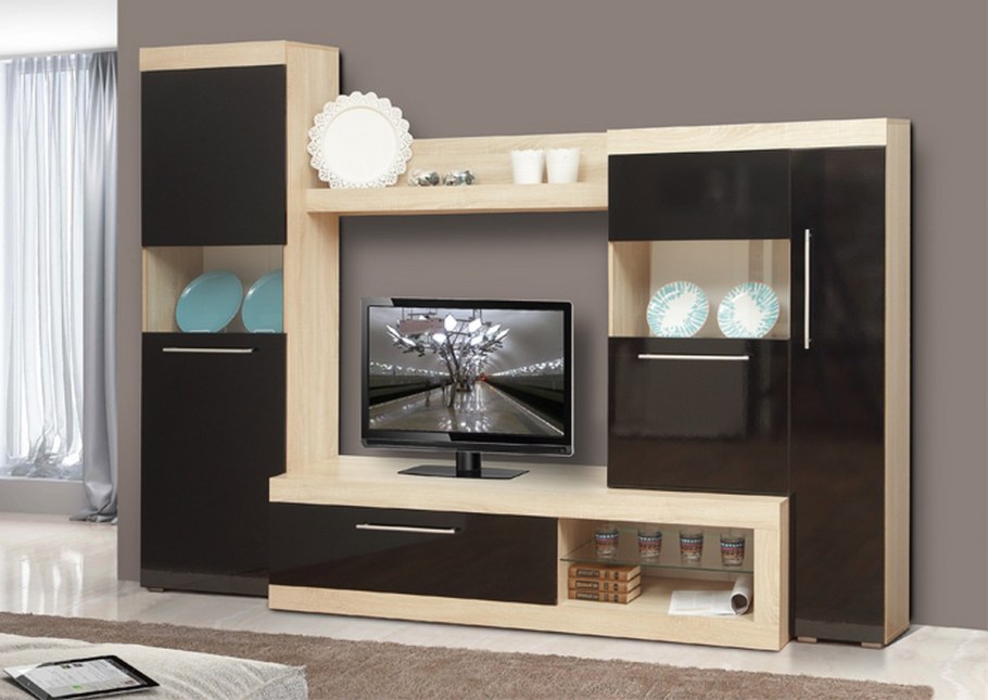 Стенка Сицилия-2 черная