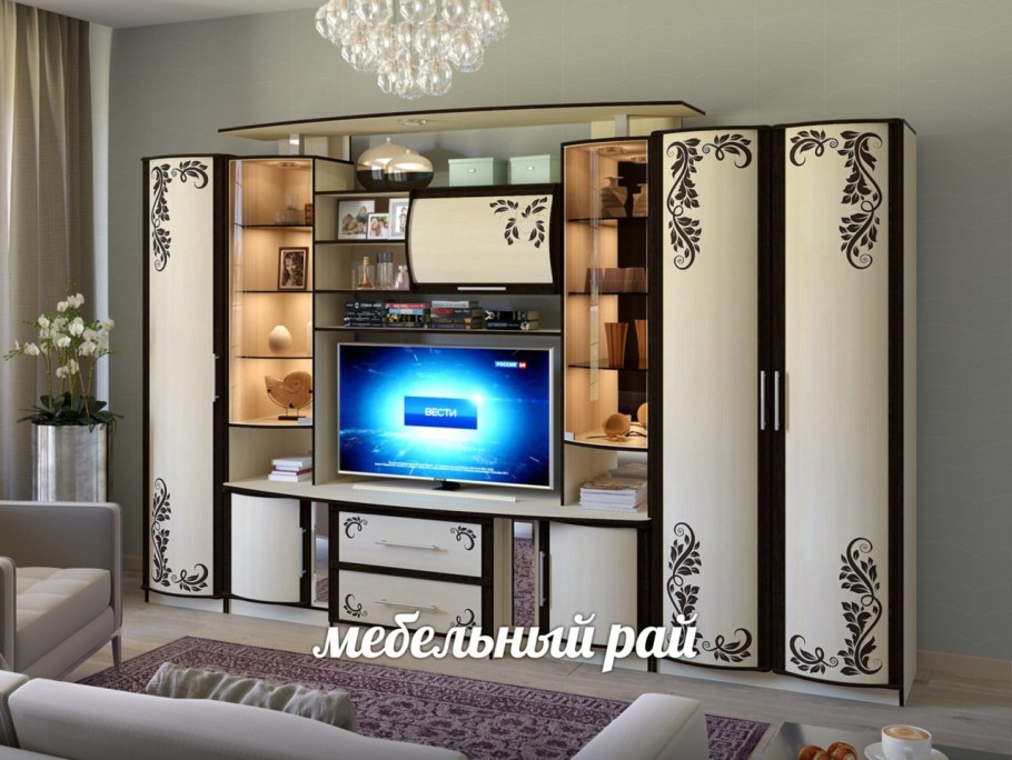 Стенка Кристина венге/дуб