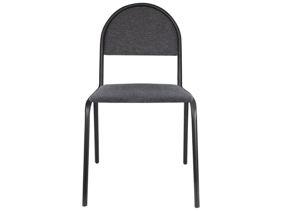 Стул для посетителей рс00м, черный каркас, кожзам черный