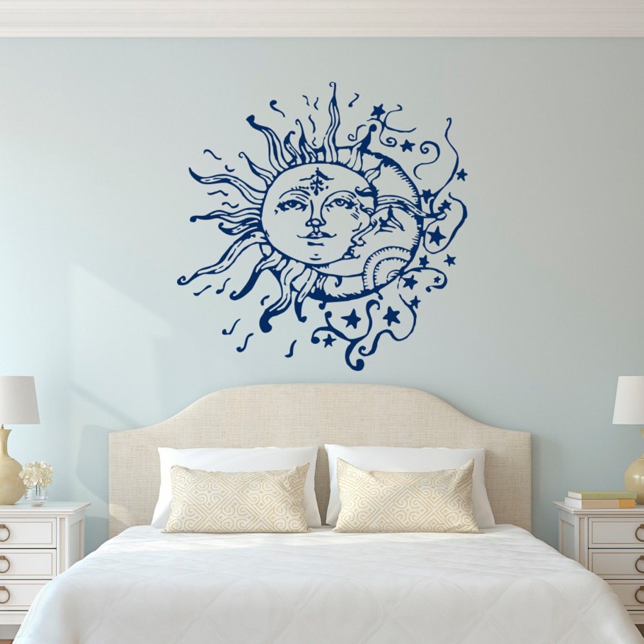 Роспись стен в спальне