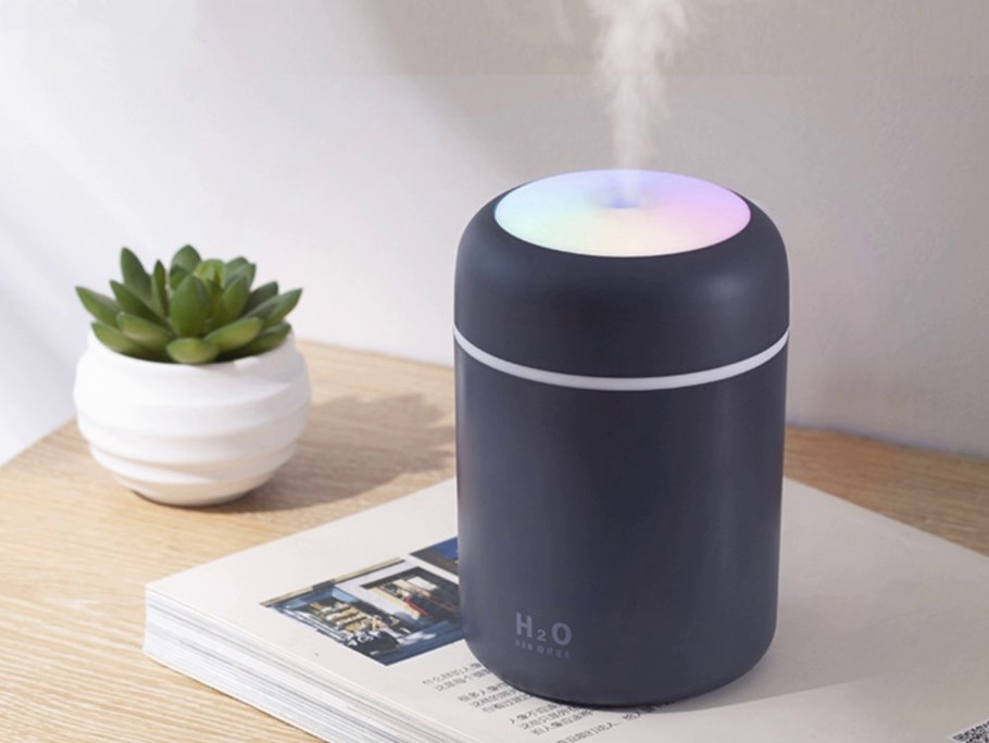 Увлажнитель воздуха Humidifier h2o розовый