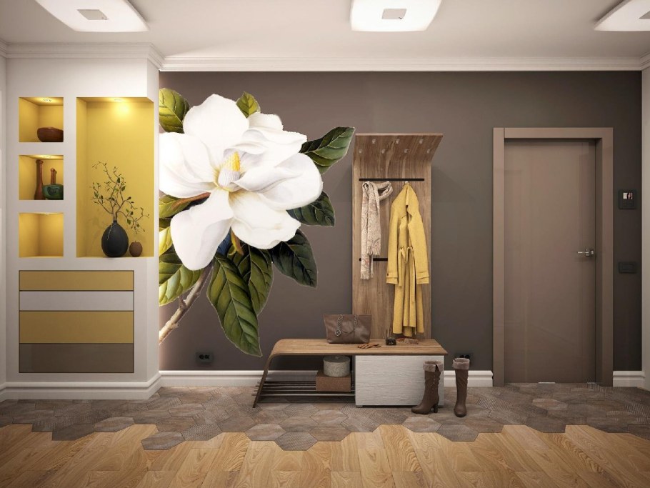 Фотообои в интерьере прихожей