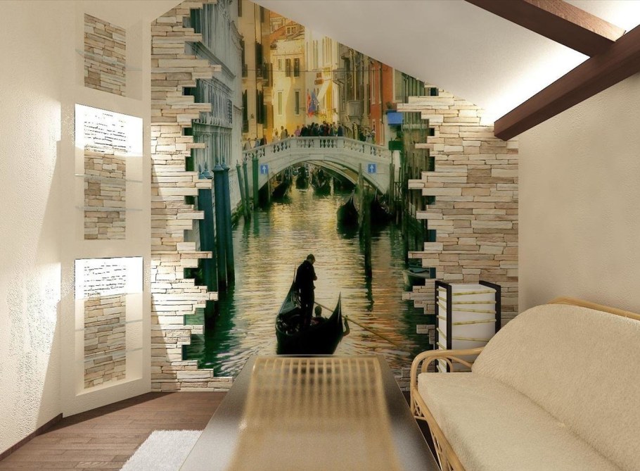 Фреска в Камне в интерьере