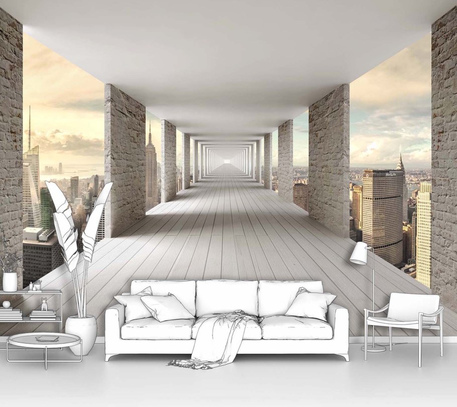 Фотообои с перспективой