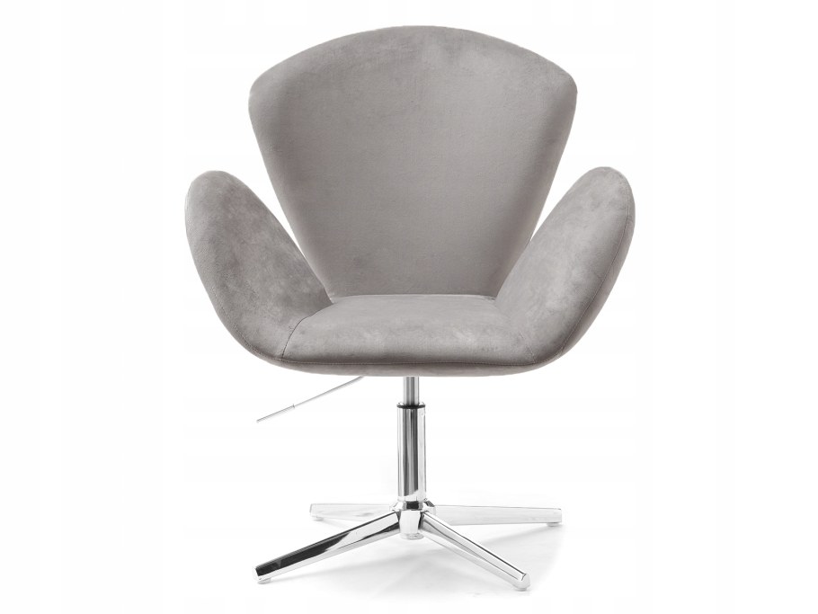 Кресло белое крутящееся дамское