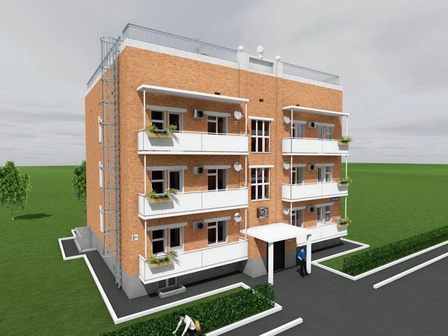 Проекты трехэтажных зданий