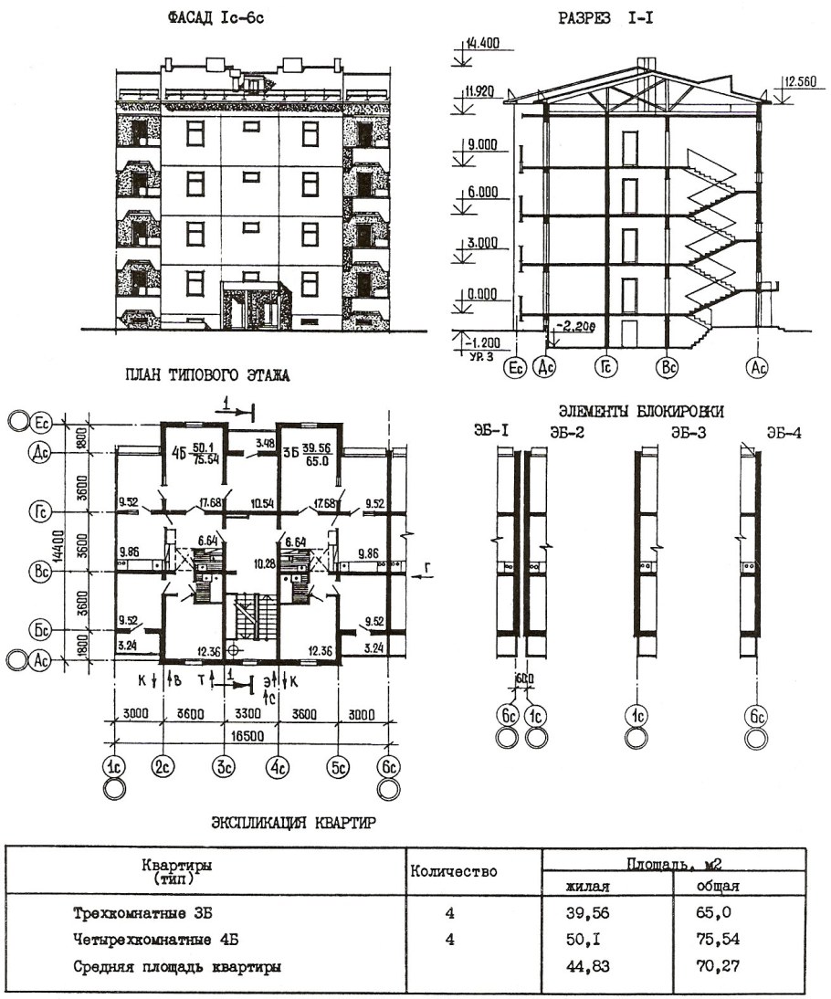Разрез общежития чертеж