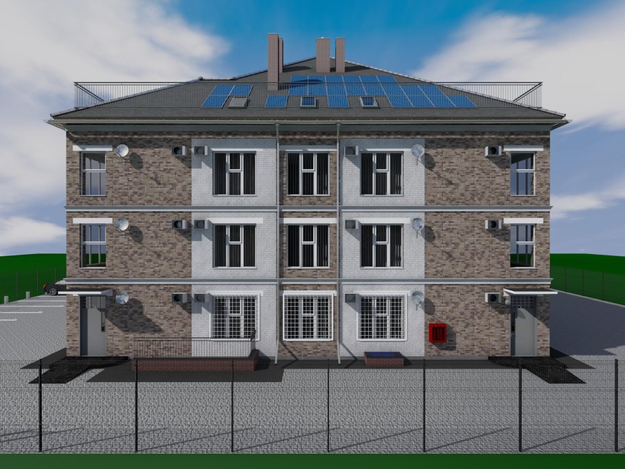 Одноподъездный дом 3 этажа проект