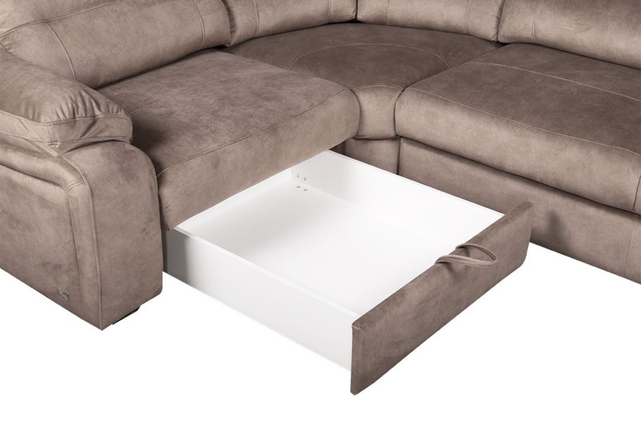 Диван модуль Камила 2 с выдвижными оттоманками