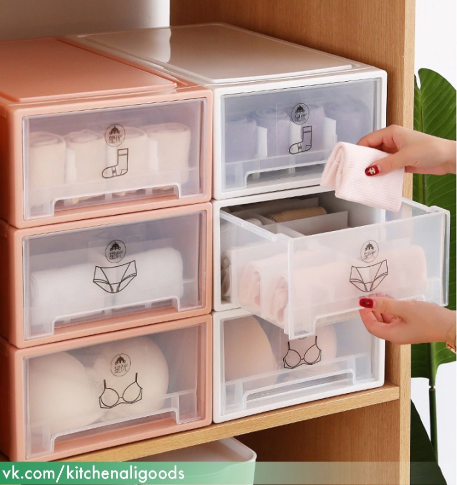 Ящики для хранения пластиковые выдвижные