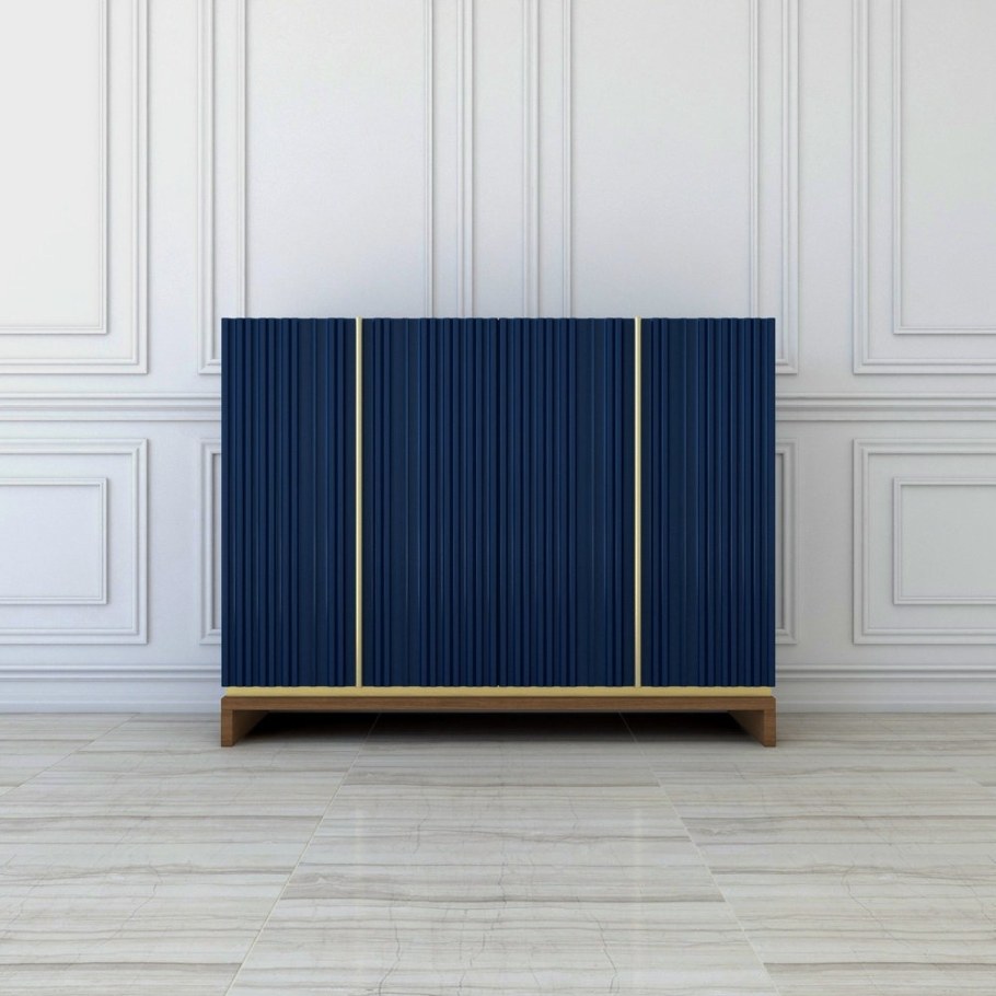 Комод темно синий