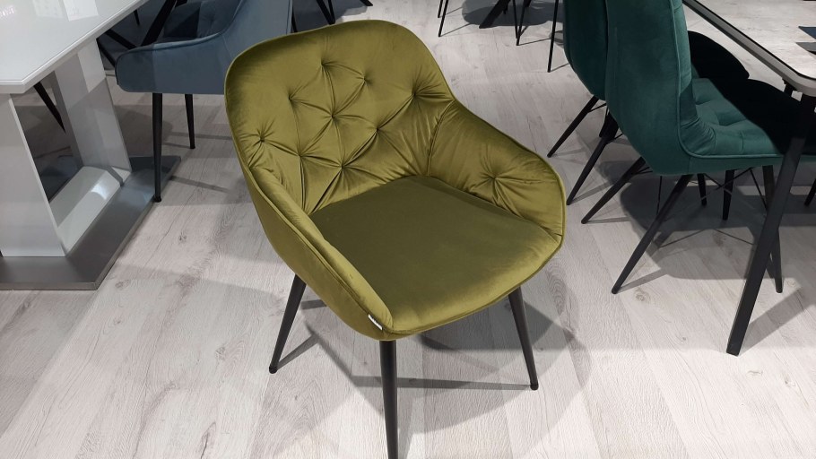 Стул Breeze BLUVEL-75 Oliva/ черный каркас, велюр .