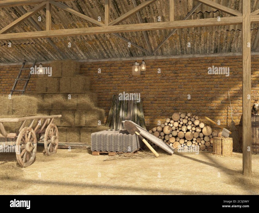 Амбар солома