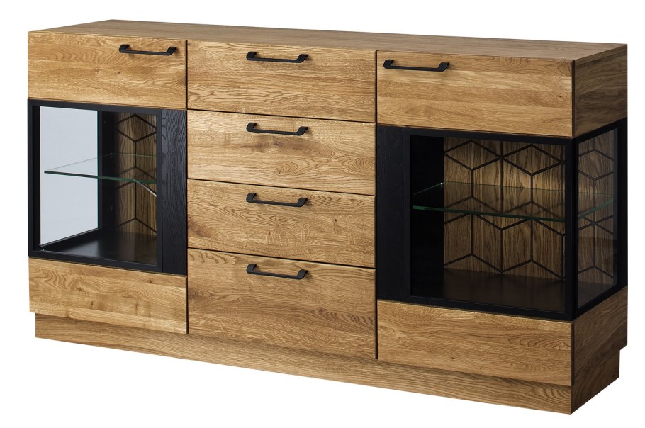 Комод со стеклянными дверцами