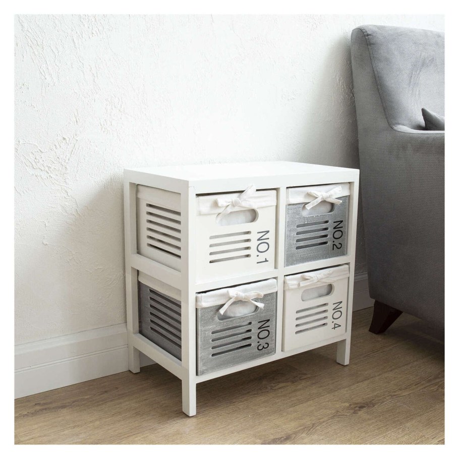 Комод Todi деревянный 4-х ярусный