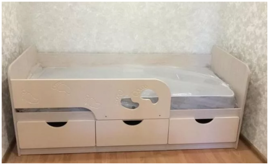 Кровать Минима лиловый сад БТС