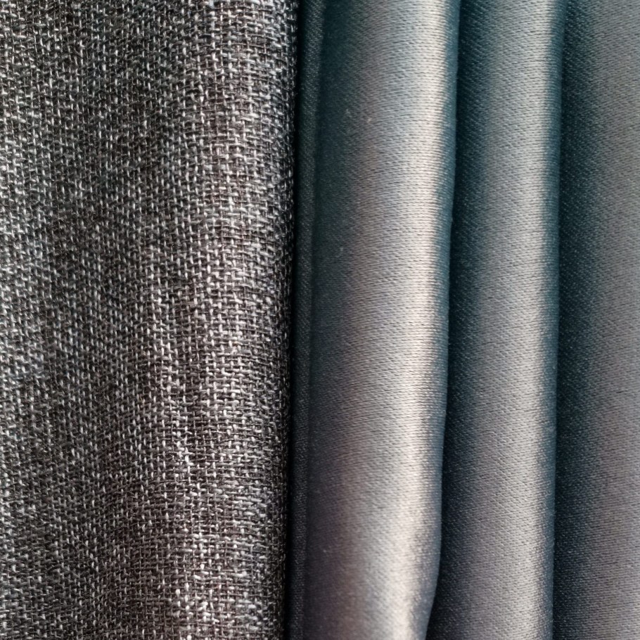 Ткань для штор блэкаут серая