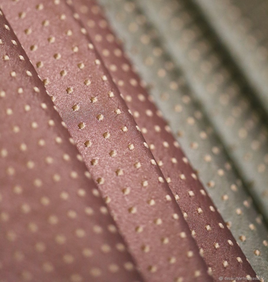 Ткань для штор в горошек