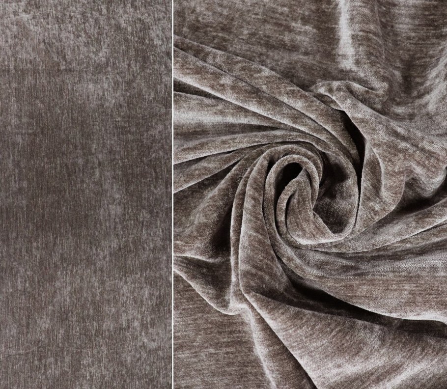 Однотонный шинил YW серый 280 см