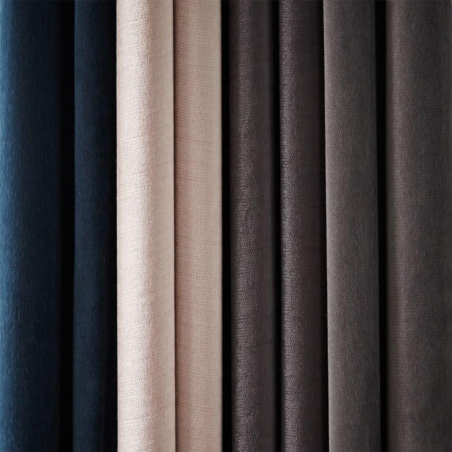 Шторы блэкаут вельвет серый