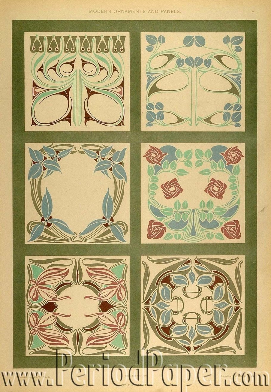 Модерн ар нуво Сецессион югендстиль орнамент