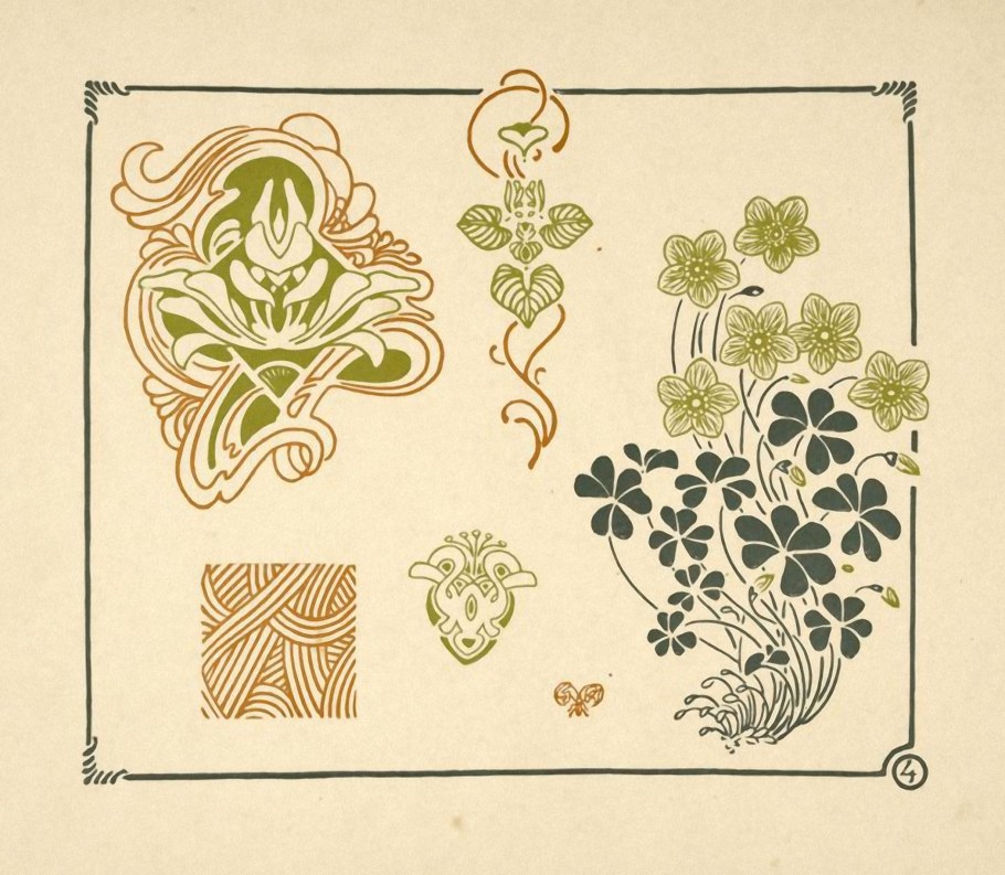Орнаменты в стиле Модерн Анри Жилле