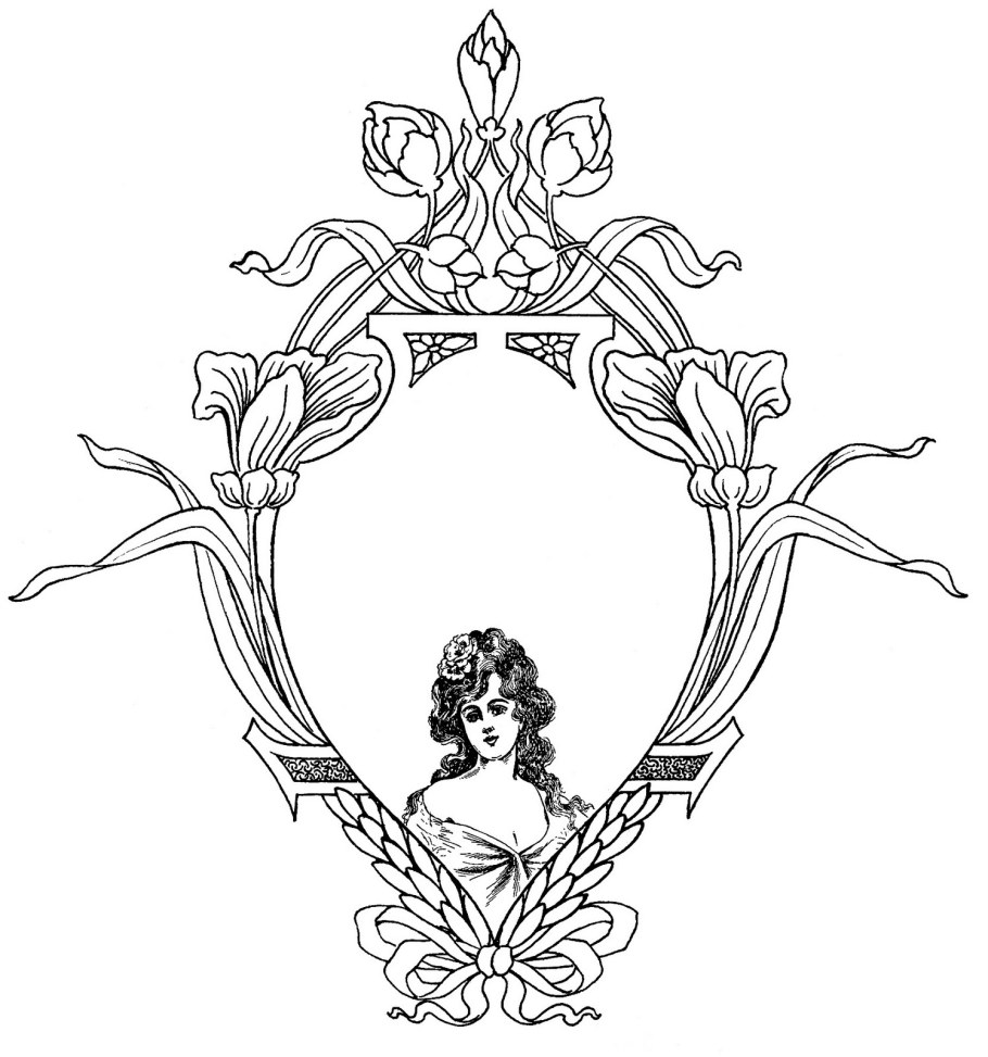 Альфонс Муха орнаменты вектор