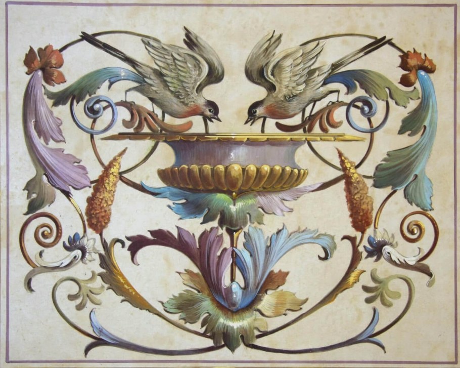 Орнаменты Ренессанса альфрейная роспись