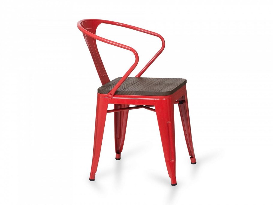 Стул Tolix Wood красный 604379