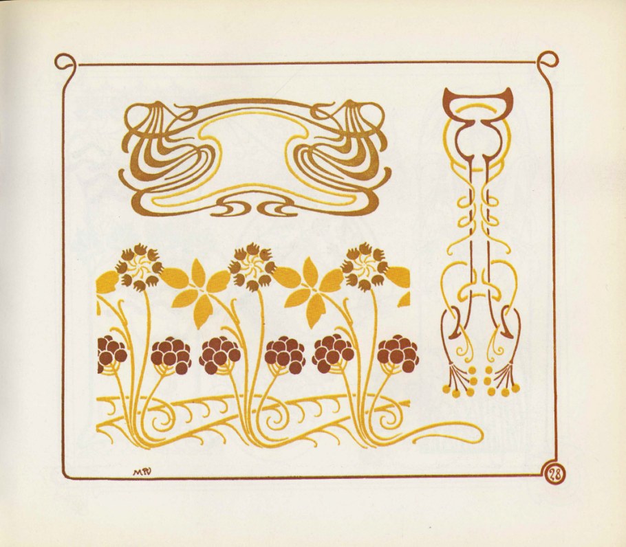 Орнаменты арт нуво Модерн арт деко