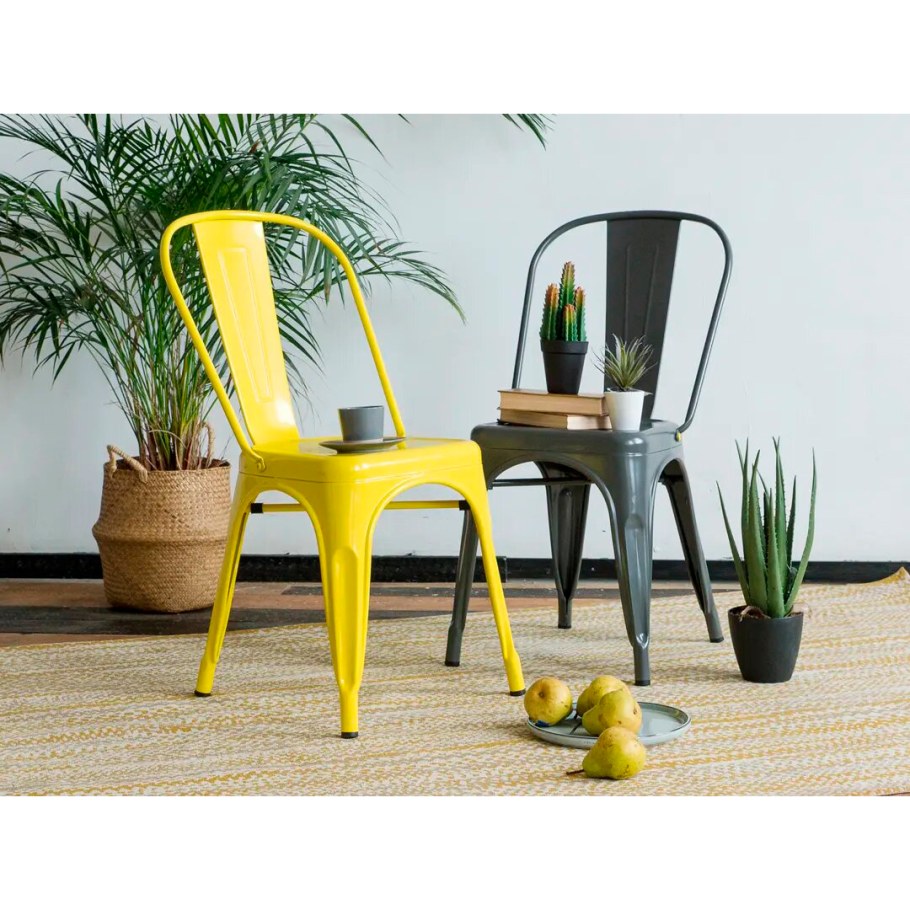 Стул Арника Tolix Wood желтый