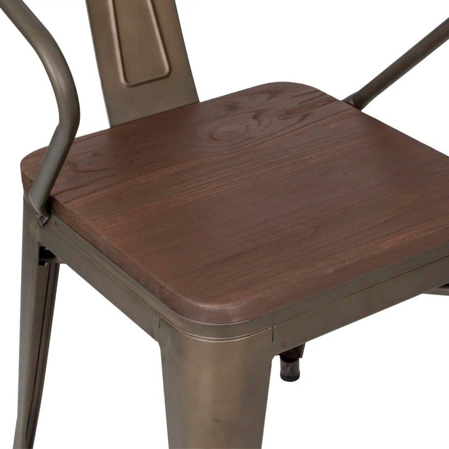 Стул Tolix Wood черный 604378