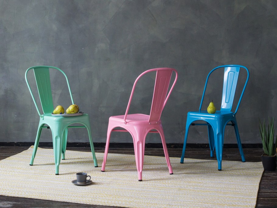 Cтул Tolix Wood серебро