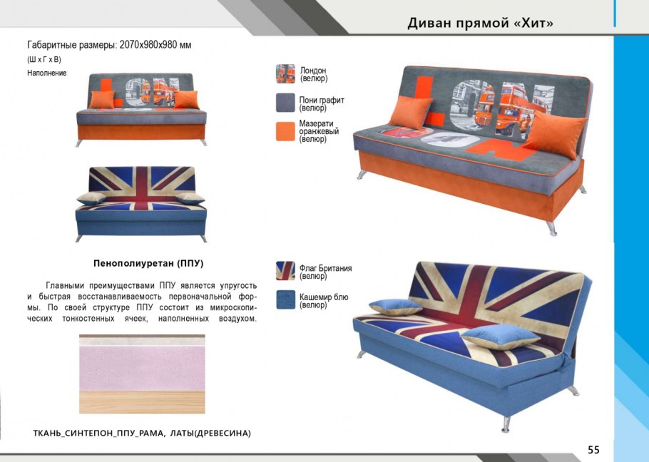 Аквилон мебель диван хит (Рико 04)