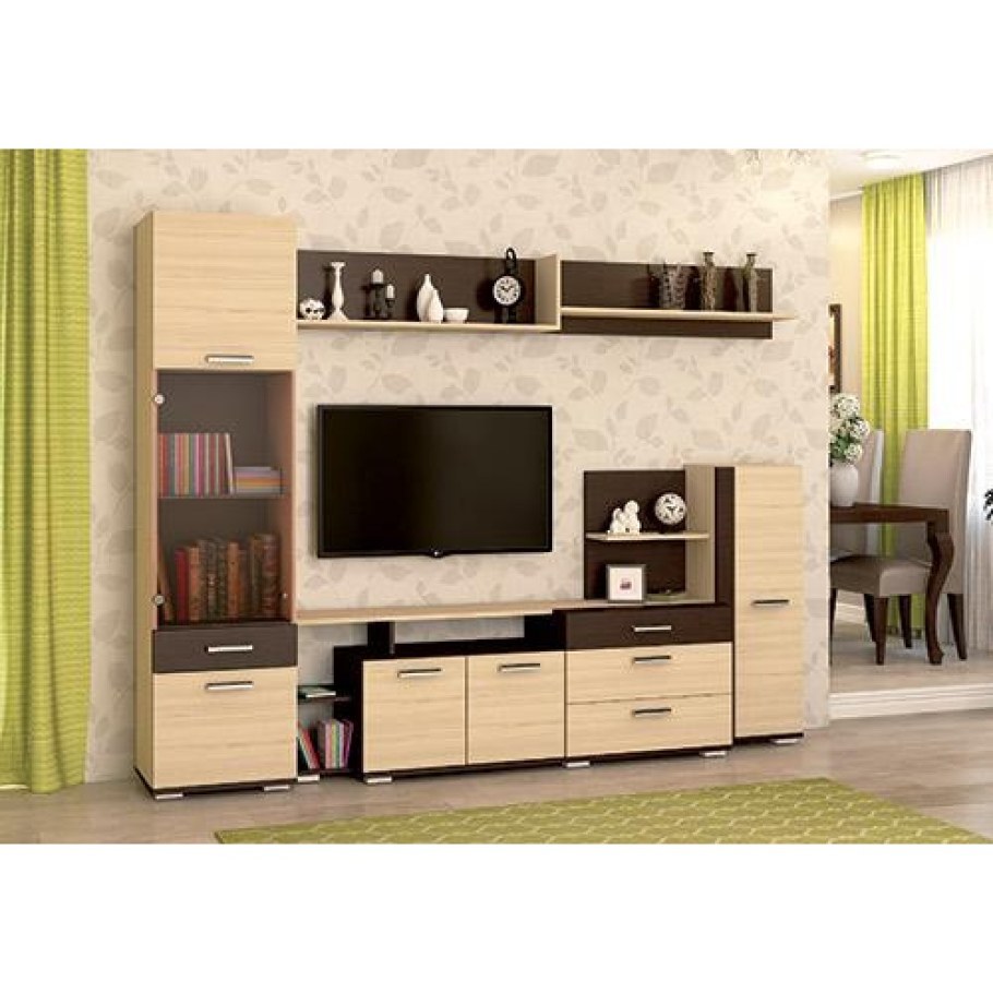 Мини стенка Домино Аквилон